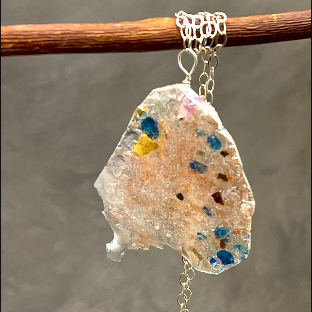 Matana Handmade long sterling silver necklace - Picture 4 of 12